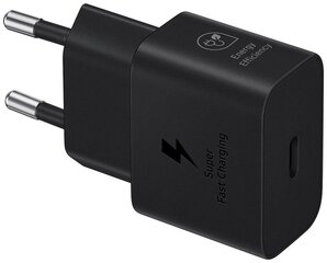 Samsung EP-T2510XBEGEU 25W tīkla lādētājs USB-C + USB-C vads 1M melns cena un informācija | Lādētāji un adapteri | 220.lv