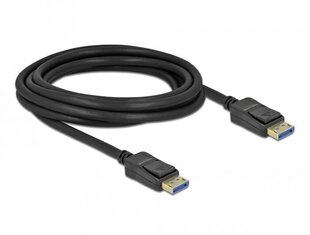 Delock, DisplayPort 2.0, 3 m цена и информация | Кабели и провода | 220.lv