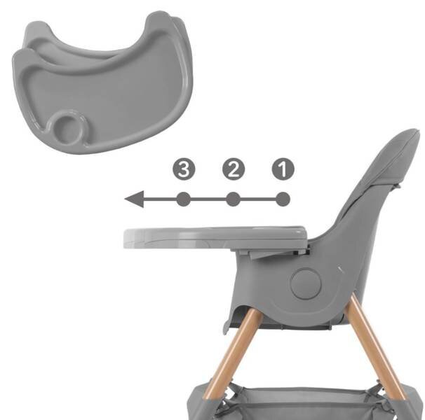 Barošanas krēsls Kidwell Karimi, grey цена и информация | Barošanas krēsli | 220.lv