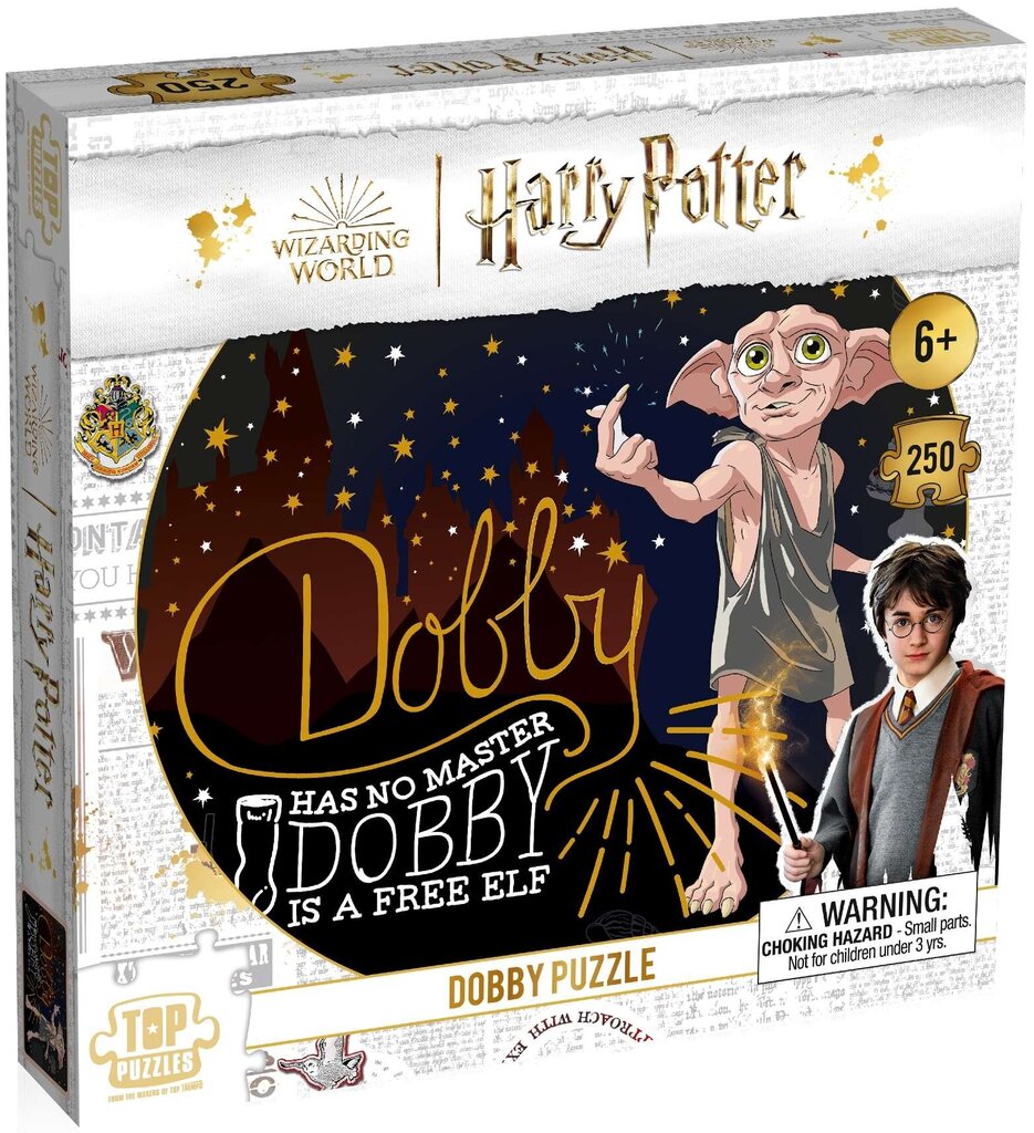 Puzle Winning Moves Harry, Potter Dobby, 02695, 250 d. cena un informācija | Puzles, 3D puzles | 220.lv