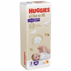 Трусики-подгузники детские Huggies Elite Soft, размер 3, 6-11 кг, 48 шт цена и информация | Подгузники | 220.lv