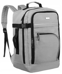 Ручная кладь/рюкзак PETERSON, 40x20x25 см, светло-серый цена и информация | Рюкзаки и сумки | 220.lv