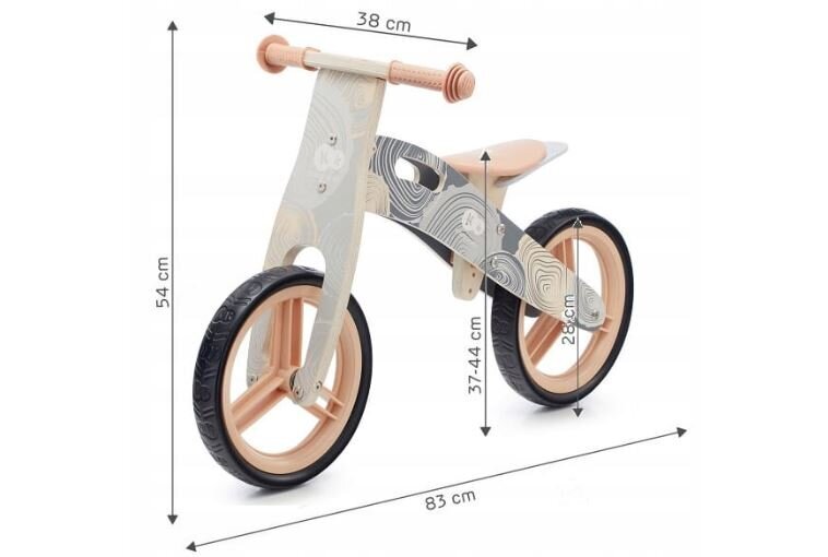 Balansa velosipēds Kinderkraft Runner, rozā cena un informācija | Balansa velosipēdi | 220.lv