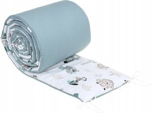 Защита детской кроватки Babymam, 180x30 cm, White/Green цена и информация | Товары для безопасности детей дома | 220.lv
