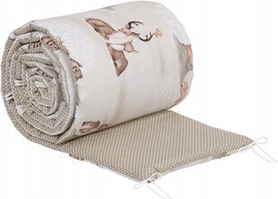 Защита детской кроватки Babymam, 180x30 cm, Beige цена и информация | Товары для безопасности детей дома | 220.lv