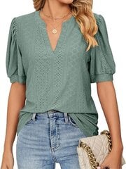 Блузка для женщин Shenlv, зеленая цена и информация | Женские блузки, рубашки | 220.lv
