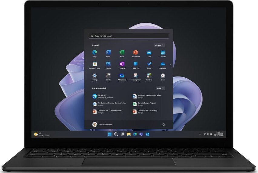 Microsoft Surface 5 i5 1245U Win 11 Pro Iris Xe Graphics 16 GB RAM 512 GB SSD cena un informācija | Portatīvie datori | 220.lv