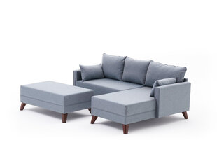 Kampinė sofa-lova Bella Soft Mini Köşe Right - Blue цена и информация | Угловые диваны | 220.lv
