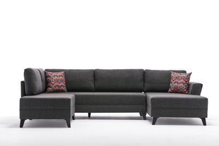 Kampinė sofa-lova Eris - Anthracite цена и информация | Угловые диваны | 220.lv