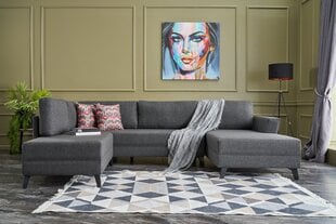 Kampinė sofa-lova Eris - Anthracite цена и информация | Угловые диваны | 220.lv