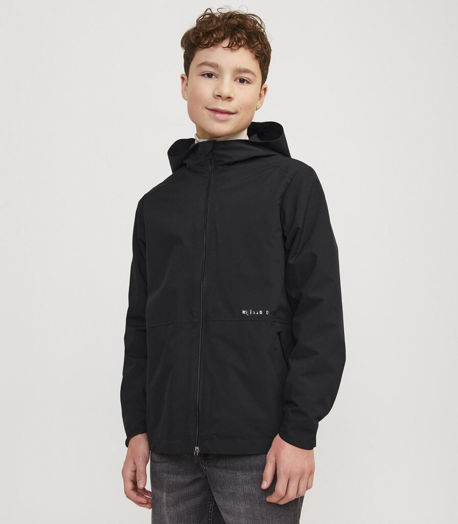 Jack & Jones bērnu jaka 12253503*01, melna 5715514934288 cena un informācija | Zēnu virsjakas | 220.lv