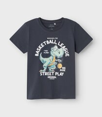 Детская футболка Name It, тёмно-синий цена и информация | Рубашки для мальчиков | 220.lv