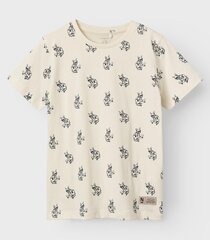 Детская футболка Name It, натурально-белый цена и информация | Рубашки для мальчиков | 220.lv