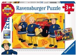 Пазл Ravensburger Fireman Sam 2x12 дет. цена и информация | Пазлы | 220.lv