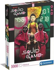 Puzle Clementoni Netflix Squid game, 1000 det. cena un informācija | Puzles, 3D puzles | 220.lv