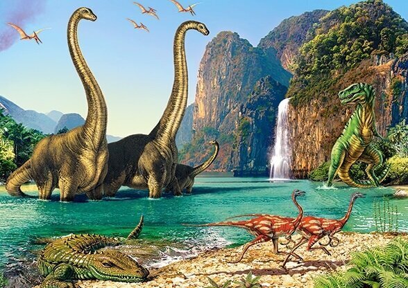 Puzle Castorland In the Dinosaurs World, 60 d. cena un informācija | Puzles, 3D puzles | 220.lv