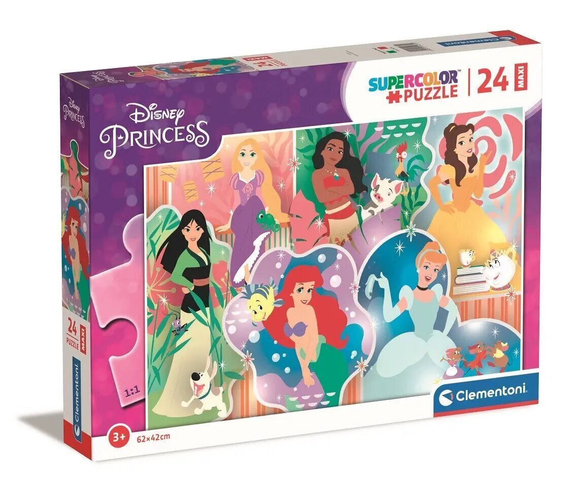 Puzle Clementoni Disney Princesės, 24232, 24 d. cena un informācija | Puzles, 3D puzles | 220.lv