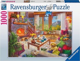 Puzle Cozy Cabin Ravensburger, 1000 d. cena un informācija | Puzles, 3D puzles | 220.lv