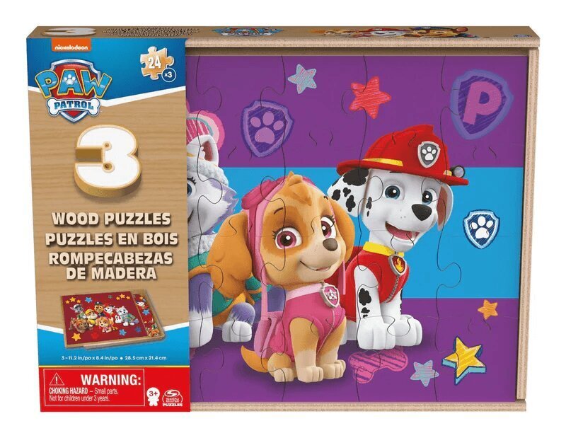 Puzles komplekts Spinmaster Games Paw Patrol 6066794 cena un informācija | Puzles, 3D puzles | 220.lv