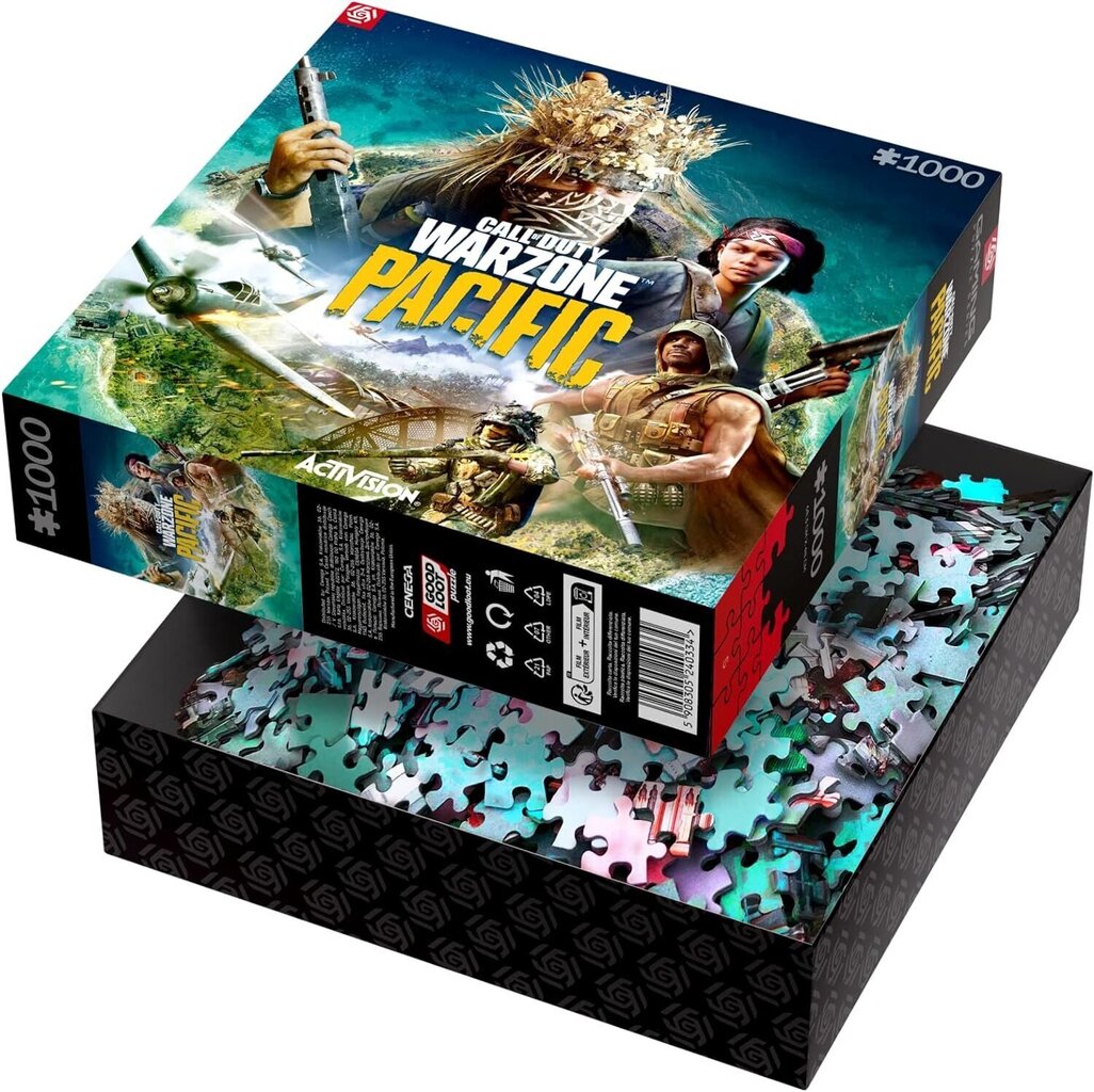 Puzle Call of Duty Warzone Pacific Good Loot Puzzle, 1000 d. цена и информация | Puzles, 3D puzles | 220.lv