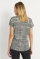 Cellbes sieviešu t-krekls ENYA, smilškrāsas-melns цена и информация | T-krekli sievietēm | 220.lv