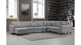 Kampinė sofa-lova Kristal 3+Corner+2 v2 - Light Grey цена и информация | Диваны | 220.lv