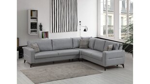 Kampinė sofa-lova Kristal 3+Corner+2 - Anthracite цена и информация | Диваны | 220.lv