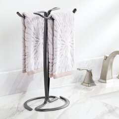 Металлическая вешалка для полотенец mDesign цена и информация | Аксессуары для ванной комнаты | 220.lv