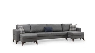 Kampinė sofa-lova Kristal Rest 2+Corner v2 - Dark Grey цена и информация | Диваны | 220.lv