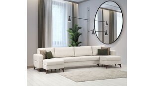 Kampinė sofa-lova Kristal Rest 2+Corner v2 - Beige цена и информация | Диваны | 220.lv