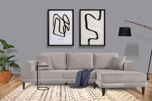 Stūra dīvāns-gulta Nero NQ6-249, smilšu cena un informācija | Dīvāni | 220.lv