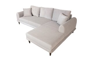 Stūra dīvāns-gulta Nero NQ6-249, smilšu cena un informācija | Dīvāni | 220.lv