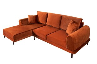Stūra dīvāns-gulta Nero NQ6-182, sarkans cena un informācija | Dīvāni | 220.lv