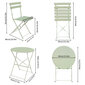 Balkonu komplekts Orion, zaļš cena un informācija | Dārza mēbeļu komplekti | 220.lv