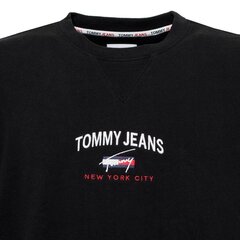 Tommy Jeans džemperis vīriešiem 8720113465726, melns цена и информация | Мужские толстовки | 220.lv