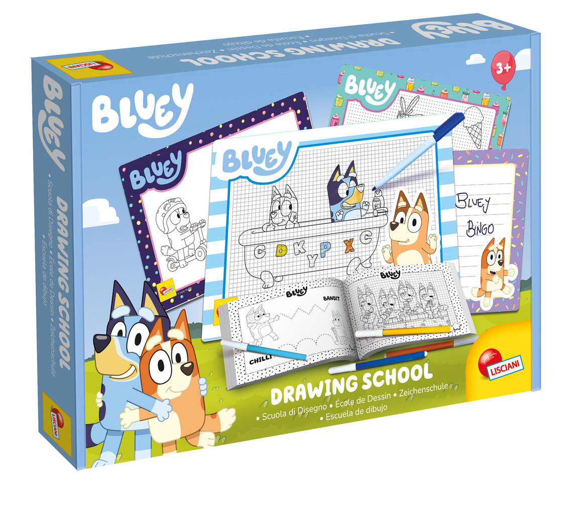 Zīmēšanas skola Bluey цена и информация | Krāsojamās grāmatas | 220.lv