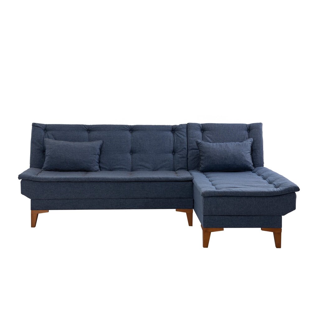 Stūra dīvāns-gulta Santo, zils цена и информация | Dīvāni | 220.lv