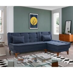 Kampinė sofa-lova Santo - Dark Blue цена и информация | Диваны | 220.lv