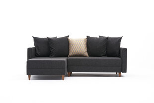 Stūra dīvāns-gulta Aydam Left, pelēks cena un informācija | Stūra dīvāni | 220.lv