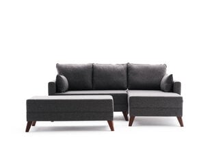 Stūra dīvāns-gulta Bella Mini Corner Sofa Right, pelēks cena un informācija | Stūra dīvāni | 220.lv