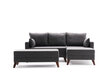 Stūra dīvāns-gulta Bella Mini Corner Sofa Right, pelēks cena un informācija | Dīvāni | 220.lv
