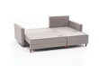 Stūra dīvāns-gulta Aydam Right, smilšu cena un informācija | Stūra dīvāni | 220.lv