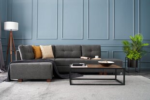 Stūra dīvāns-gulta Manama Corner Sofa Bed Left, pelēks cena un informācija | Dīvāni | 220.lv