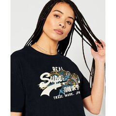 T-krekls sievietēm Superdry W1010789A 98T, melns cena un informācija | T-krekli sievietēm | 220.lv