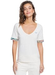 T-krekls sievietēm Roxy ERJZT05263, balts цена и информация | Женские футболки | 220.lv
