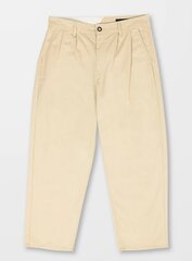 Мужские хлопковые брюки чинос бежевого цвета. цена и информация | Мужские брюки | 220.lv