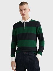 Tommy Hilfiger T-krekls vīriešiem MW0MW25350 0GJ, zaļš/melns цена и информация | Мужские футболки | 220.lv