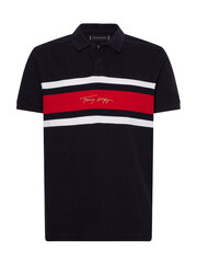 Tommy Hilfiger T-krekls vīriešiem MW0MW19229 DW5, melns цена и информация | Мужские футболки | 220.lv