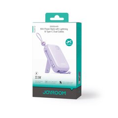 Powerbank Joyroom JR-L008 Plus Cutie Series 22.5W 20000mAh with stand + USB-A - USB-C cable - purple цена и информация | Зарядные устройства Power bank | 220.lv