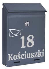 Odvin pastkastīte, 26x18x6 cm цена и информация | Почтовые ящики, номерные знаки для домов | 220.lv